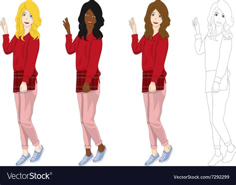 Woman fashion Royalty Free Vector Image - VectorStock