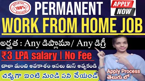 Entri Permanent Work From Home Job In Telugu Looking For Immediate