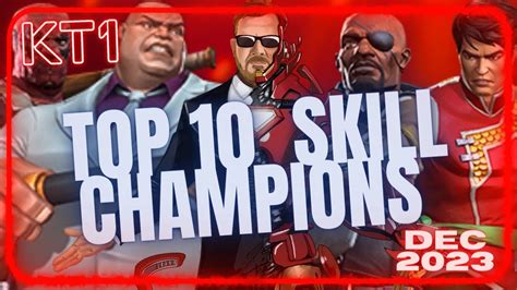 Top 10 Skill Champions In Mcoc Mcoc Ranking Series Part 6 December 2023 Youtube