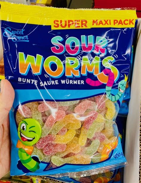 Lidl Sweet Corner Sour Worms Trolli Imitat 400g Das