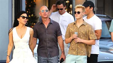 Jeff Bezos Girlfriend Lauren Sanchez Joins Son Preston 23 And Son