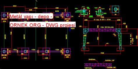 Proje Sitesi Met L Yap Depo Autocad Projesi