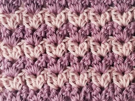 The Cluster V Stitch Nordic Hook Free Crochet Stitch Tutorial