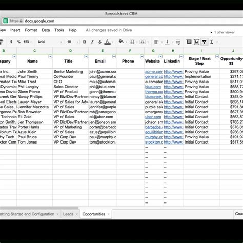 Lead Generation Template Excel