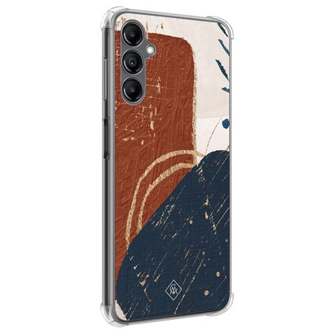 Samsung Galaxy A14 Shockproof Hoesje Abstract Terracotta Casimoda Nl