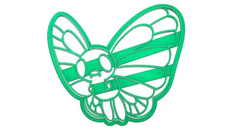 Datei 3MF Butterfree Pokemon Schmetterling Ausstecher Fondant