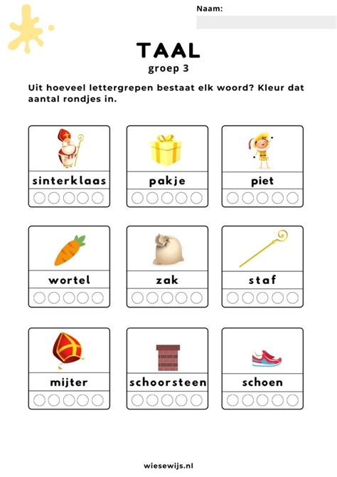 Leuke Werkbladen Voor Sinterklaas Wiesewijs