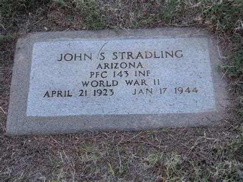 PFC John Stanley Stradling 1923 1944 Memorial Find A Grave