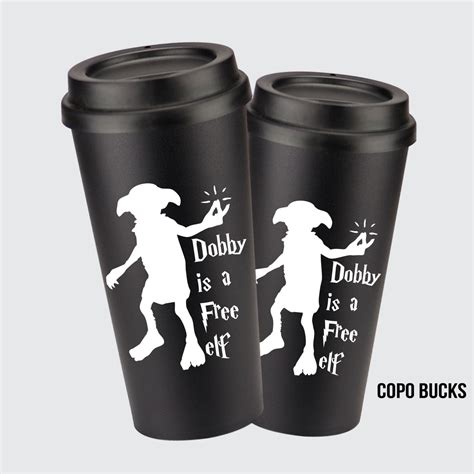 Copo Bucks Preto Dobby Harry Potter Shopee Brasil