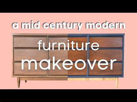 MCM Dresser Makeover ALL IN ONE Furniture Paint YouTube