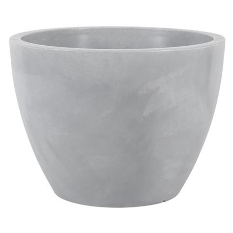 Vaso de Chão Extra Grande em Plástico 52x70cm Cimento Verona Vasart