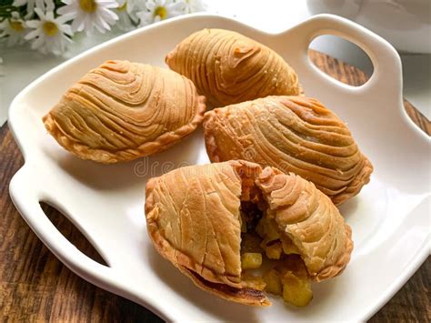 Spiral Curry Puff Or Karipap Putar Stock Photo Image Of Locally