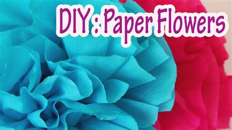 How To Make Flower With Crepe Paper