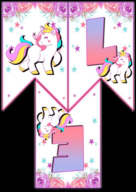 Unicornio Para Imprimir Caketopper Click Gratis