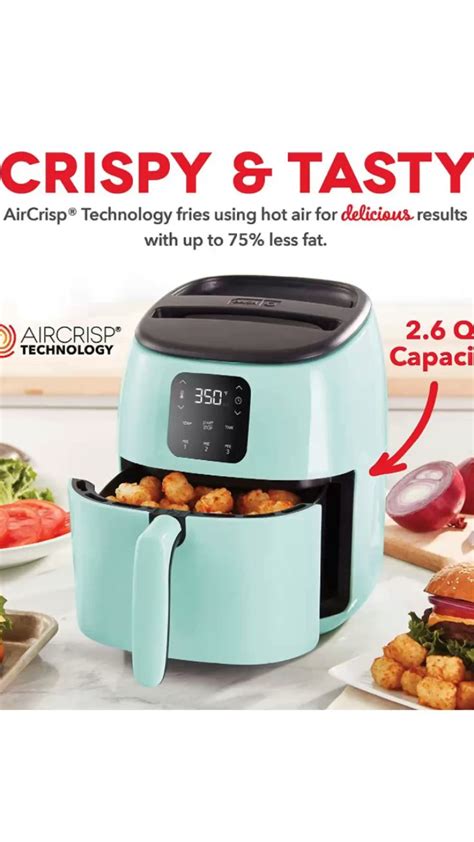 Dash Tasti Crisp™ Digital Air Fryer With Aircrisp Technology Custom