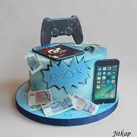 Playstation Game Phone Cake Decorated Cake By Jitkap CakesDecor