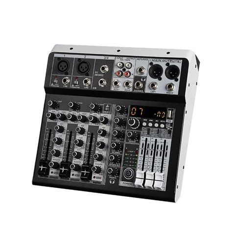 Audio Mixer With Effects For Professional Beginners 4 Channle Stereo ...