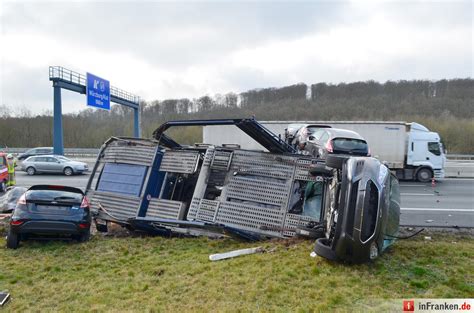 Schwerer Unfall Mit Autotransporter Auf A3 Bei Würzburg Bildergalerie