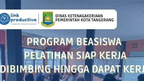 Kota Tangerang Buka Beasiswa Pelatihan Siap Kerja Berikut Jadwal