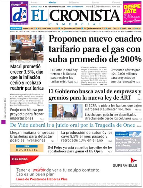 Periódico El Cronista Comercial Argentina Periódicos De Argentina Toda La Prensa De Hoy