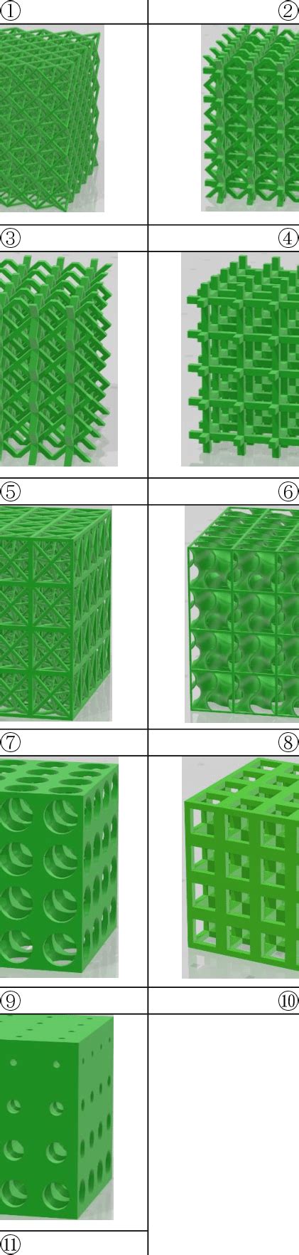 Cad Models Of The Porous Structures Download Scientific Diagram