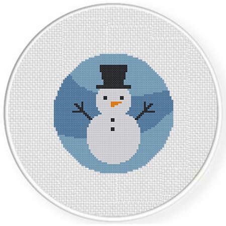 Winter Snowman Cross Stitch Pattern – Daily Cross Stitch