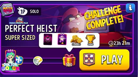 Solo Challenge Perfect Heist Super Sized 10 Mover 500 Score Prizes