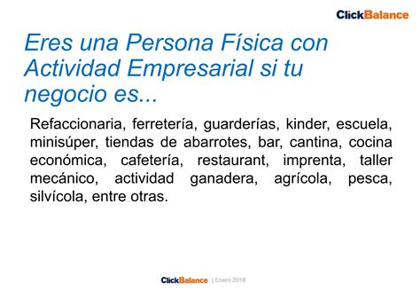 Qu Es Una Persona F Sica Con Actividad Empresarial Ppt