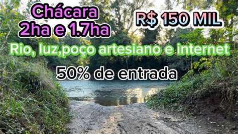 20 000m2 escriturado rio luz poço e internet R 150 MIL OU 50