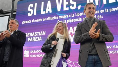 Karina Milei Sebasti N Pareja Y Mart N Menem Realizaron Un Acto De