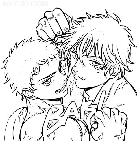 32 Baki Hanma Coloring Pages