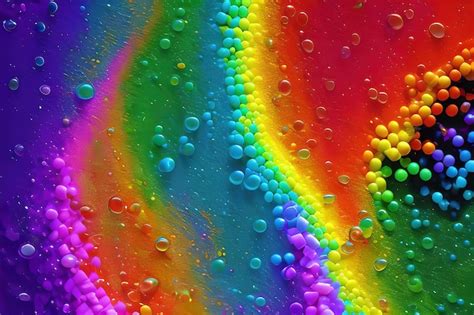 Premium AI Image | Rainbow Splash Background