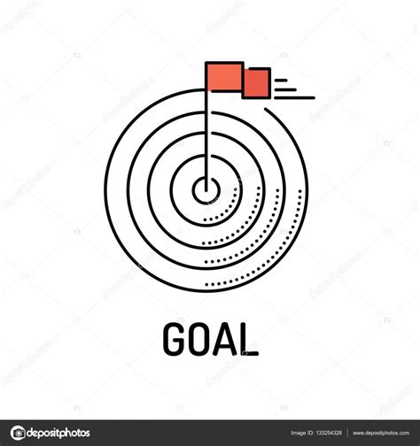 Goal Line Icon Stock Vector Image By ©garagestock 133254328