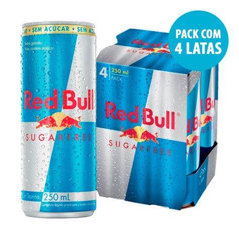 Red Bull Sugarfree Energy Drink 250 ml Energético 4 Unidades