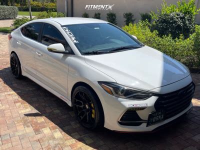 2017 Hyundai Elantra With 18x9 5 35 ESR Cs8 And 245 35R18 Hankook