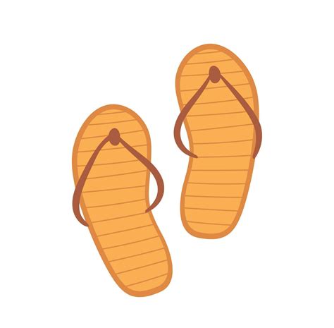 Flip Flops Icon Isolate On White Background Slippers Vector