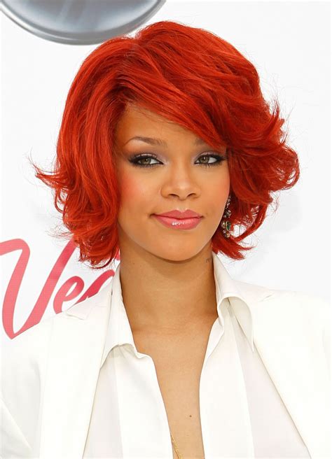 Rihanna Red Hairstyles Review Hairstyles