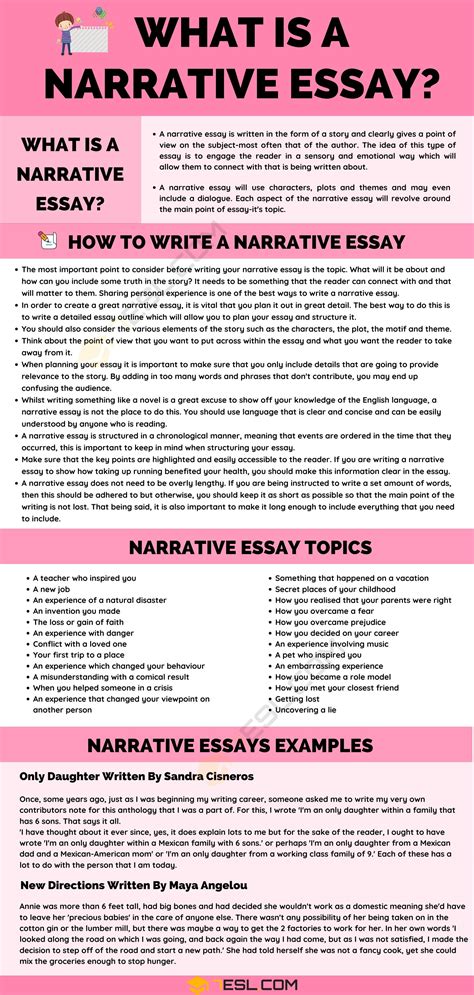 Narrative Essay Definition Examples Topics Tips For Writing A Narrative Essay 7 E S L Artofit