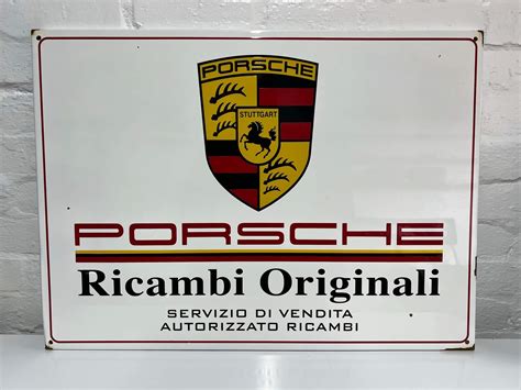 Dt Authentic S Porsche Ricambi Originali Metal Sign Pcarmarket