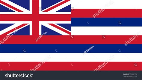 Vector Hawaii Flag Stock Vector (Royalty Free) 551952556 | Shutterstock