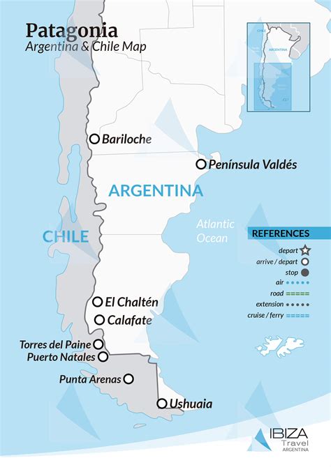 Patagonia Argentina Map | Travel Guide | I Travel Argentina