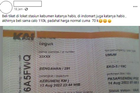 Foto Ramai Soal Penumpang Kereta Api Beli Tiket Lewat Calo Harganya