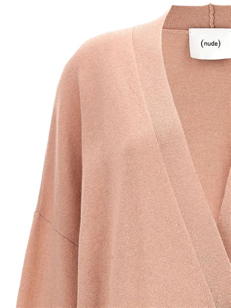 Nude Wool Cardigan Pink FARFETCH