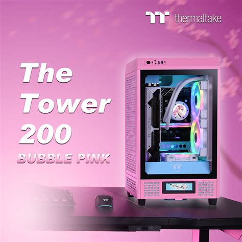 Thermaltake Releases The Tower Bubble Pink Mini Chassis Techpowerup