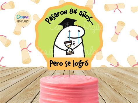 Flork Graduacion Dise Os Cake Topper Graduado Prepa Etsy