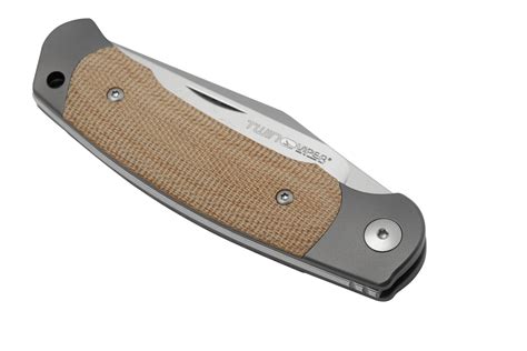 Viper Twin V6002CN Satin M390 Natural Canvas Micarta Pocket Knife