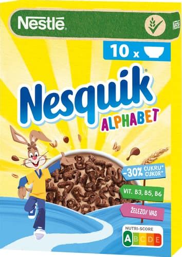 Nestlé NESQUIK Alphabet snídaňové cereálie