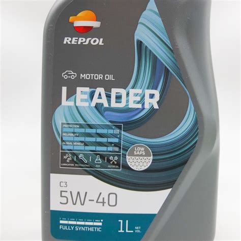 Engine Oil W Repsol Leader Synthetic L Set L Acea C Api Sn