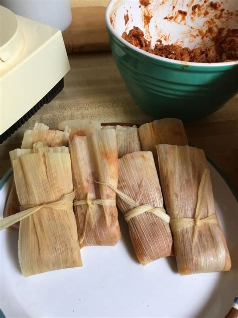 Keto Red Chile Pork Tamales Masa Was Made With Almond Flour