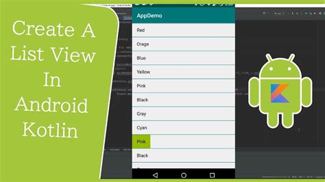 Android Kotlin Tutorial How To Create A Listview With Simple Step In Android Kotlin 2019 Youtube